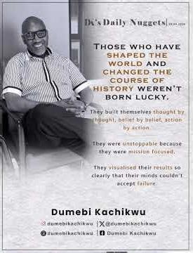 Those who have shaped the world and changed the course of history weren’t born lucky.