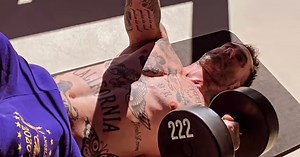 Adam Levine Bares His Tattoos During Shirtless Workout!