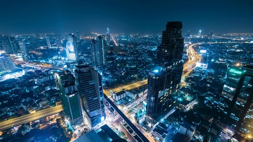 City, Urban, Night. Free Stock Video