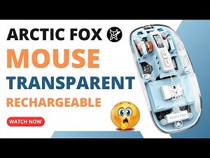 Arctic fox Transparent Mouse | transparent mouse unboxing | rechargeable mouse wireless