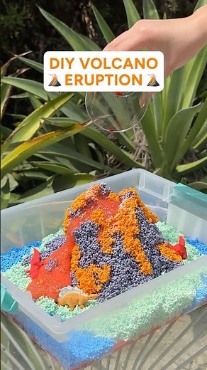 Volcano Eruption with Playfoam 🌋 Science Experiment for Kids!