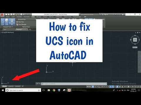 How to fix UCS icon at origin in AutoCAD | AutoCAD UCS icon settings | AutoCAD Tutorials