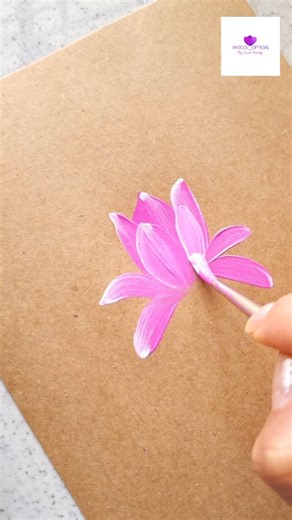 Easy Pink floral pattern 💗🌸 . @wocol_official . Materials - 150GSM kraft paper Acrylic paints Round brush no-6 . . . #painting #acrylicpainting #flowerpainting #artwork #viralreels #trendingreels #aesthetic #ａｅｓｔｈｅｔｉｃ #wocol_official | WoCol