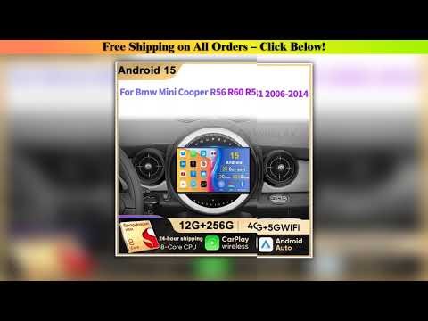 Android 15 For BMW Mini Cooper R56 R60 R51 2006-2014 Auto Carplay GPS Navigation Stereo Multimedia