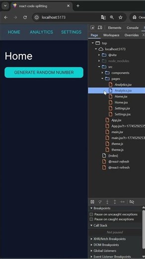 Почему у тебя грузится лишний код в React
