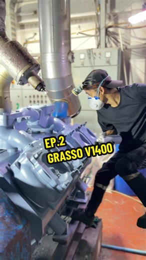 เรียบร้อยดี👌🏼คิวต่อไปเชิญครับ ขอบคุณทีมงานครับ👨🏻‍🔧 #service #compressor #overhaul #Grasso V1400 #โรงน้ําแข็ง