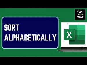 How to Sort Alphabetically in Excel