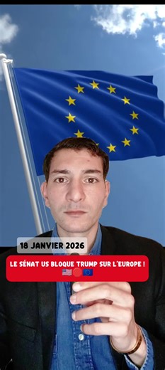 Le Sénat américain contre Trump ! 🇺🇸🛑🇪🇺 La guerre économique contre l'Europe crée une fracture à Washington. Les démocrates du Sénat, menés par Chuck Schumer, lancent une offensive législative pour bloquer les taxes de 10 à 25% voulues par Donald Trump. Ils qualifient la volonté de Trump d'acheter le Groenland de