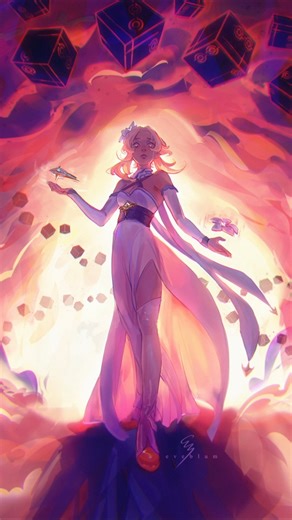 Genshin fan art #sketchvsfinal #artprocess #genshinimpact