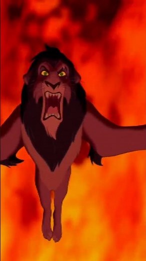 Simba Fights Scar From the Cliff | Hyenas Attack Scar | Lion King 85