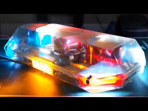 CODE 3 EXCALIBUR MINI LIGHTBAR with HALOGEN STROBE LED