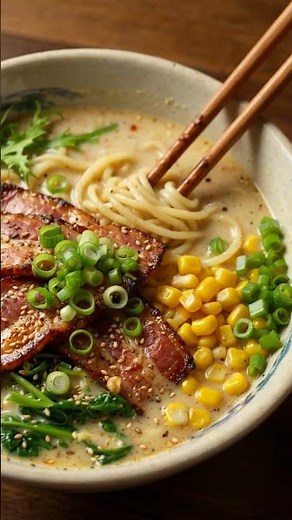 Creamy Pork Belly Ramen That Hits Different 🔥 #healthybytes