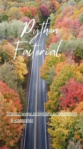 Python Factorial (Program Link in Description)