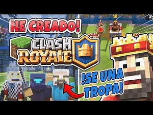 Hice CLASH ROYALE en MINECRAFT 👑💥 y Puedes Luchar SIN MODS! ⚔️ PE y JAVA