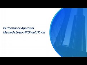 Performance Appraisal Methods Every HR Should Know | HR Training | Office360 Tutorials