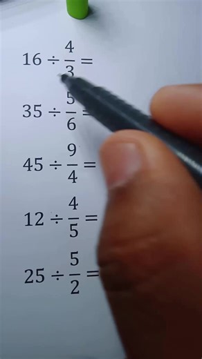 Divisão com frações #matemática #matemáticabásica #estudar #aprender