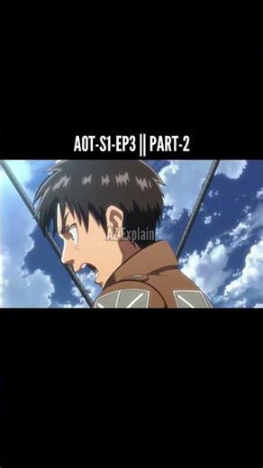 ATTACK ON TITAN SEASON 1 EPISODE 3 IN HINDI ||PART-2 #anime #short #shorts #shortvideo