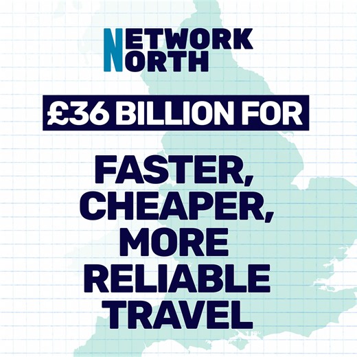 We’re investing in transport projects that will make a real difference to your local towns and cities. This will deliver cheaper, faster and more reliable transport across the UK. Read more on what this means for you: https://levellingup.campaign.gov.uk/network-north/ | UK Government