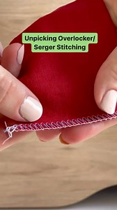 Here’s a little Tuesday tutorial for you. Unpicking a standard 4 thread overlocker stitch is SO simple. It just takes 4 easy steps.1. Locate the straight stitches made by the two needles - I’ve used different colour thread to help them stand out. I recommend trying a practise run with different colour threads in your needles and loopers to make your first go an absolute breeze. 2. Unpick or cut the stitches made by the needles and pull those threads right out. (Tip: You may not be able to do a w
