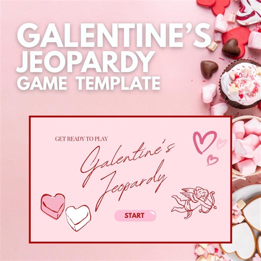 Galentine's Jeopardy Game Template | Editable Canva Template for Parties & Girls' Night | Instant Download - Etsy
