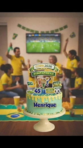Topo de bolo Copa do mundo Brasil 2026! Temos disponíveis na nossa loja. #copadomundo #vemhexa #copabrasil #copa #topodebolopersonalizado