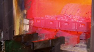 heat treatment process of metal pieces, parts, components. manufacturing of forging. normalizing, iso thermal annealing, controlled cooling, hardening, tempering with scada system control