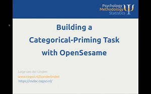 OpenSesame教程入门系列1（范畴启动实验）自制中英字幕