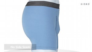 Watch SIORO Mens Lenzing Modal Breathable Open Fly Boxer Briefs on Amazon Live