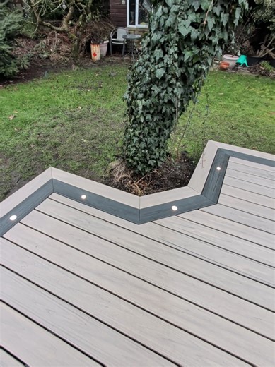 Double Border Feature for Composite Decking Ideas