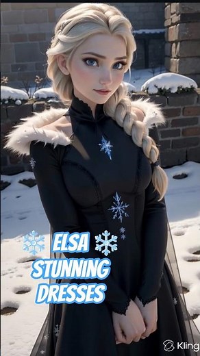Cute Elsa dress transformation ❄️ Frozen Elsa Video #disney #elsa #disneyprincess #frozen3