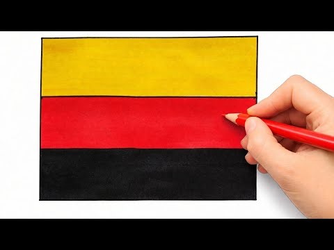 Can You Draw This Flag? 🇩🇪 Easy Germany Flag Step by Step!