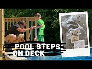 How to put together a Confer plastic Pool ladder conversation kit