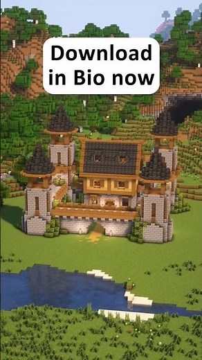 Minecraft Castle Tutorial 🏰🔥 | Easy & Epic Build #shorts