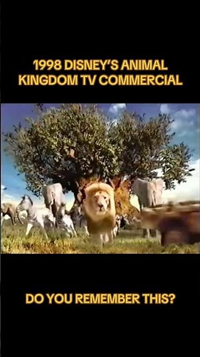 Do you remember this Animal Kingdom tv commercial from 1998? #animalkingdom