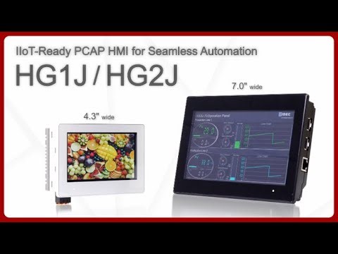 IDEC HG1J & HG2J Operator Interfaces with a PCAP Touchscreen