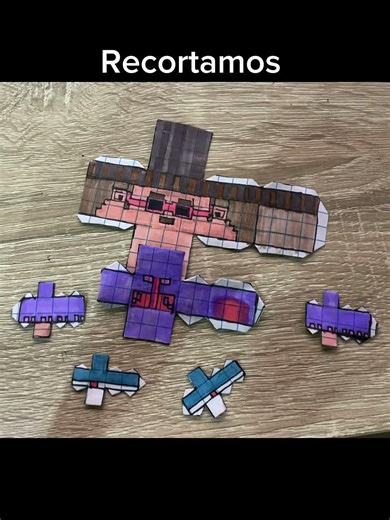 Papercraft de Oliver tree #minecraft #papercraft #viralvideo #olivertree