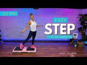 Simple Beginner Step Cardio Workout | low impact | 124 BPM - #542