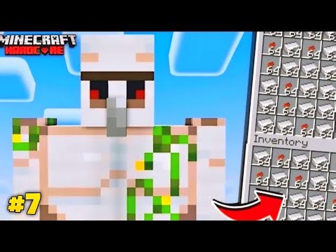 I Built a GOD LEVEL Iron Farm in Minecraft Hardcore! (#7)