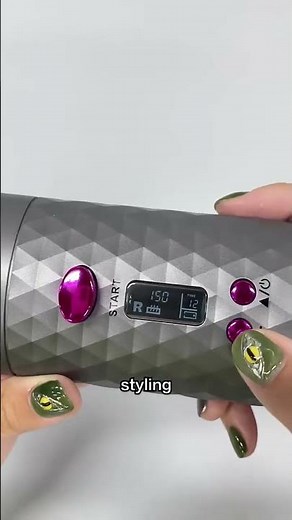 Portable Automatic Hair Curler with 6 Adjustable Temperature Settings Cordless Auto Curler