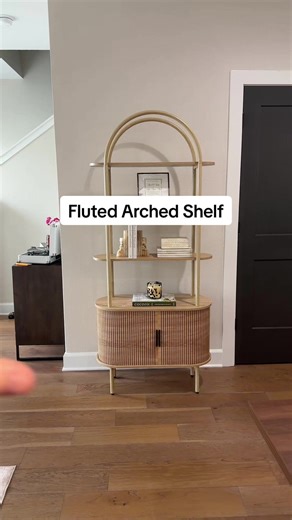 Stylish Fluted Arched Shelf for Your Home