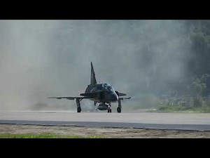 SAAB VIGGEN FULL AFTERBURNER TAKEOFF AT TELEMARK AIR SHOW 2018