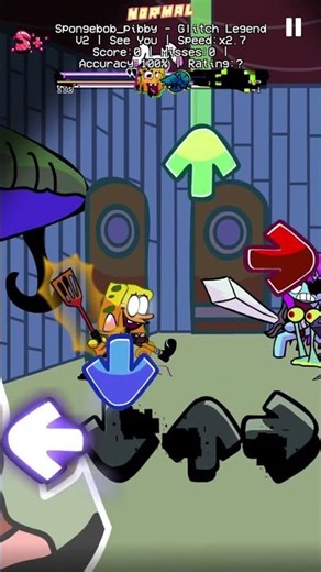 FNF Spongbob Corrupted Character Test | FNF Fusion Playground