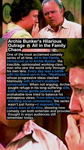 Archie Bunker’s Hilarious Outrage 😱 All in the Family Chaos #shorts