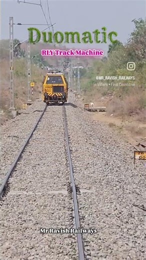 Duomatic Machine work #Trackmachine #railwaysshorts
