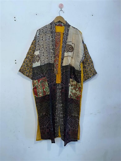 Hippie Style Front Open Cover up Bathrobe - Boho Summer Patch Work Kimono for Women's - Bridesmaid Light Weight Beach Wear Cover up - - Etsy UK