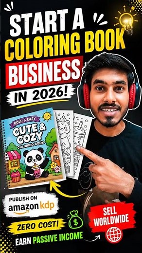 How to Start a Coloring Book Business in 2026 | Amazon KDP Beginner Guide 💰