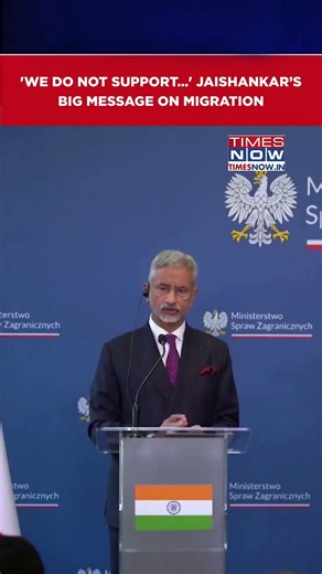 EAM S Jaishankar In Poland, Says 'We Do Not Support Illegal Or Irregular Migration' #shorts