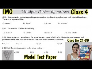 Olympiad Exam for Class 4 Maths 2023 | Maths Olympiad Mock Test for Class 4 | IMO Class 4 Maths