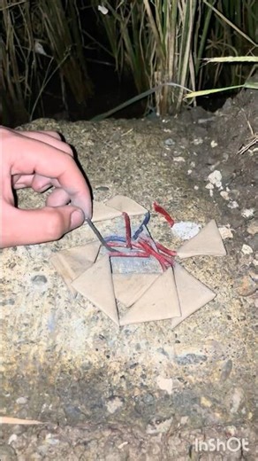 Triangle crackers trick #fireworks#experiment#firecracker#shorts