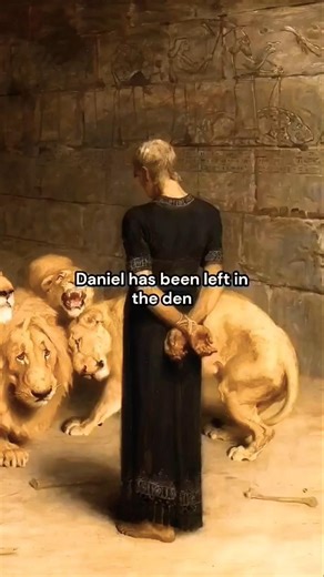 Daniel in the Lions’ Den: The Night Faith Was Tested (1872) #art #history #art #painting #bible